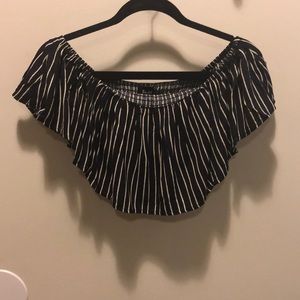 Bardot off-shoulder crop top NWT